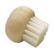 KitchenCraft Wooden Mushroom Brush, Rubber Wood/Nylon, 5.5 cm, Brown/White