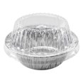 KitchenDance Disposable Aluminum Extra Deep Meat Pan with Clear Snap on
