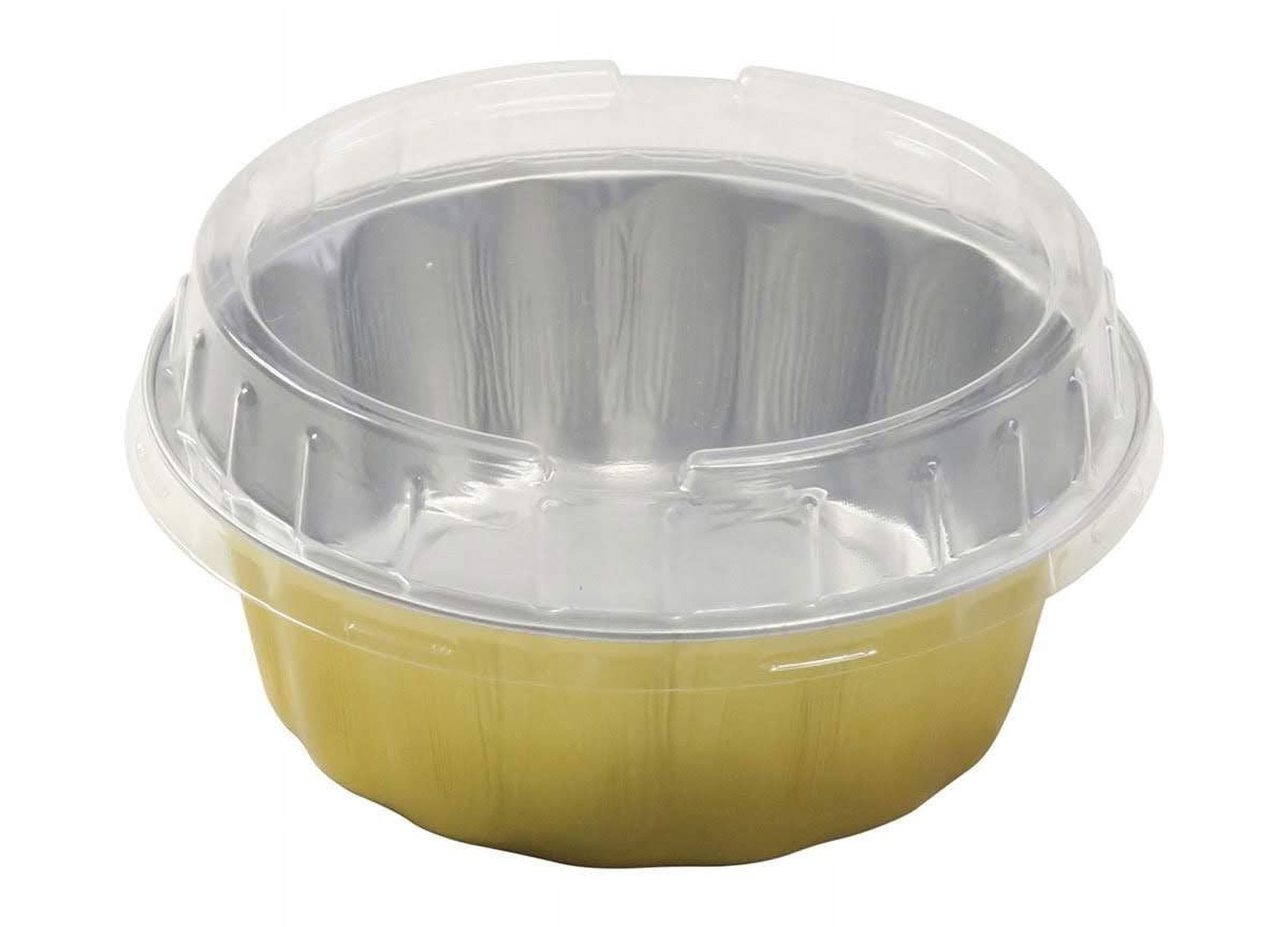 KitchenDance Disposable Colored Aluminum Dessert Baking Pan with Lid