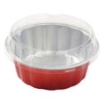 KitchenDance Disposable Colored Aluminum Dessert Baking Pan with Lid