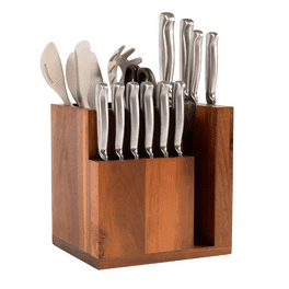 Dropship Knife Block Holder; Universal Knife Block Without Knives; Unique  Double-Layer Wavy Design; Round Black Knife Holder For Kitchen; Space Saver  Knife Storage With Scissors Slot  Platform Banned to Sell Online