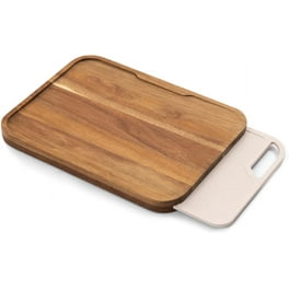 Kristie's Kitchen Wood Cutting Board – Meal Prep Station With Pull Out  Trays For Easy Food Prep, Storage & Clean Up – Wooden Non Slip Prep Deck –