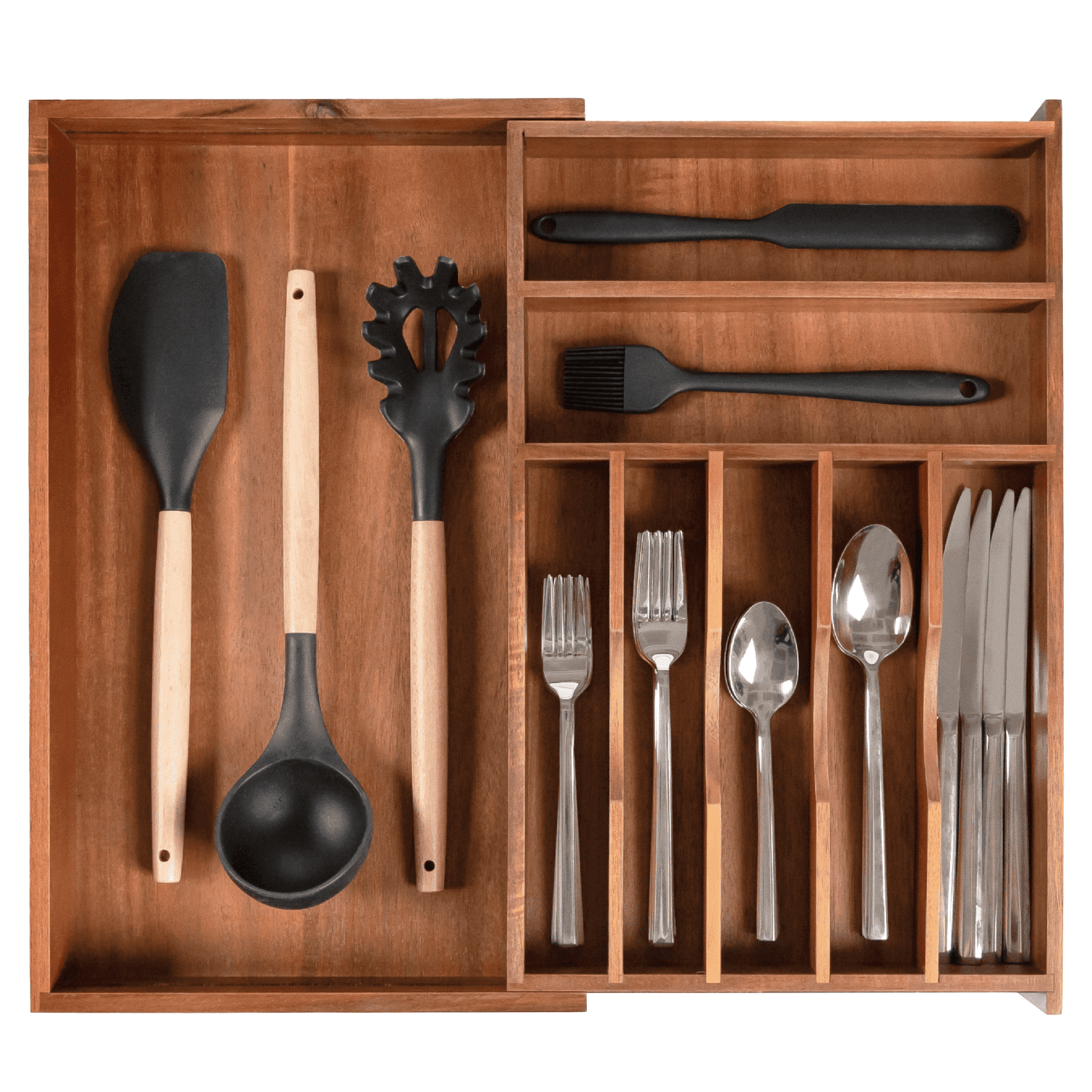 KitchenEdge Premium Silverware, Flatware and Utensil Organizer for