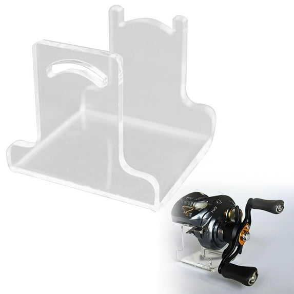 KitchenHive Clearance! Fishing Reel Display Stand Fishing Tackle Holder Transparent Anti Scratch Fishing Reel Wheel Rack For Reel Decoration