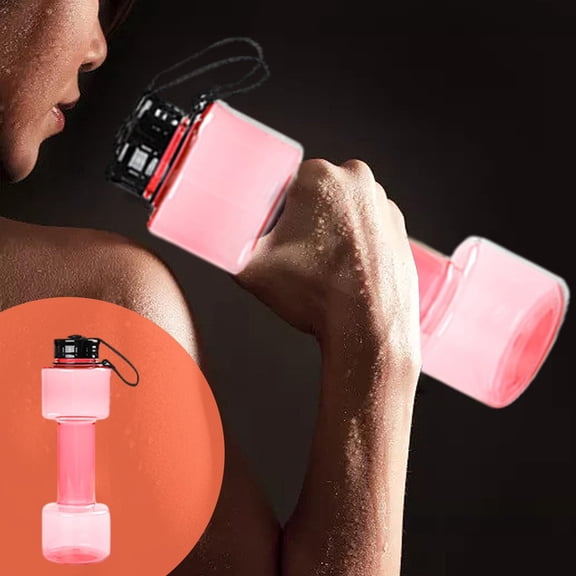 ​KitchenHive Clearance！ Water Bottle Multifunctional Water Bottle Dumbbell Shaped Drinking Bottles Leakproof Bottle Drinking Bottle For Gym School Cycling Outdoor Sports And Capacity