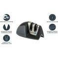 thumbnail image 1 of KitchenIQ 0009, Black 50009 Edge Grip 2 Stage Knife Sharpener, Manual, 1 of 2