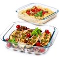 thumbnail image 1 of KitchenKey (1.7QT+2.4QT) Square Glass Baking Dish Set,2 Piece Square Glass Baking Pan (8.2x8.2 & 9x9 Inches), 1 of 15