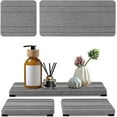 thumbnail image 1 of KitchenKey 3PCS Water Absorbing Stone Tray,DryingNeat Diatomite Stone Sink Tray,Instant Dry Sink Coasters, Kitchen Sponge Hand Soap Holder,Countertop Fast Drying Counter Trays,8 * 4inch and 4 * 4inch, 1 of 14