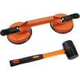 thumbnail image 1 of KitchenKey Floor Gap Fixer Tool for Laminate Floor Gap Repair Include Suction Cup and Mallet (Can't use on scraped surface floor)-Orange Kit, 1 of 14