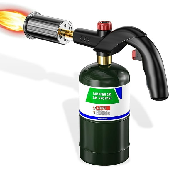 KitchenKey Propane Torch  Adjustable Grill Torch with Flame Control for Steak, BBQ, Campfire & Charcoal Starter  Professional Kitchen Torch for Culinary & Outdoor Use (Propane Tank Not Included)