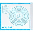 thumbnail image 1 of KitchenKey Silicone Pastry Mat,28" x 20" Nonstick Large Durable Silicone Sheet Mat with Measurement Non-slip Dough Rolling Mat for Pie Crust, Pizza, Cookies, 1 of 18
