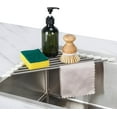 thumbnail image 1 of KitchenKey Triangle Roll-Up Dish Drying Rack Sink Corner Small Foldable Stainless Steel Over The Sink Multipurpose Kitchen Drainer Caddy Organizer Storage Shelf Holder (Coconut Milk White), 1 of 12