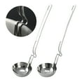 thumbnail image 1 of KitchenTrend 2-piece 18/0 Side Rest Hanging Ladle & Slotted Spoon Strainer Set with Unique S-Curved Handles, Stainless Steel, 1 of 11