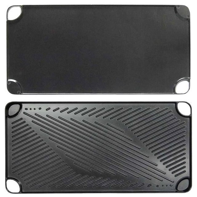 KitchenWorthy 18'' Non-Stick Reversible Grill Pan & Griddle