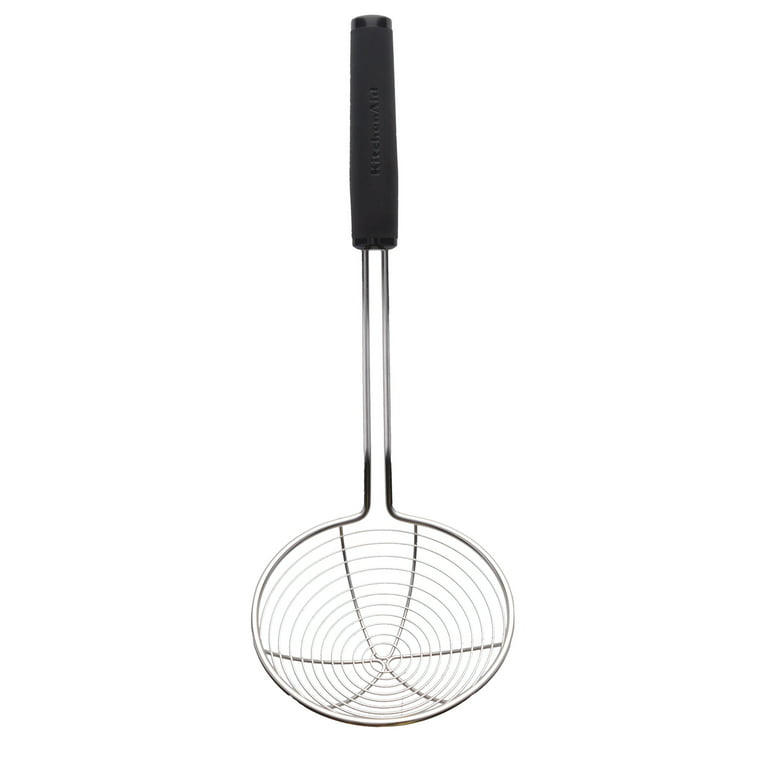 Kitchenaid Classic 14-inch All Purpose Soft Wire Asian Skimmer with Black  Soft Handle 