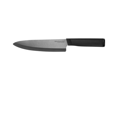 Kitchenaid Classic Ceramic Chef Knife with Blade Cover, 8-inch, Black