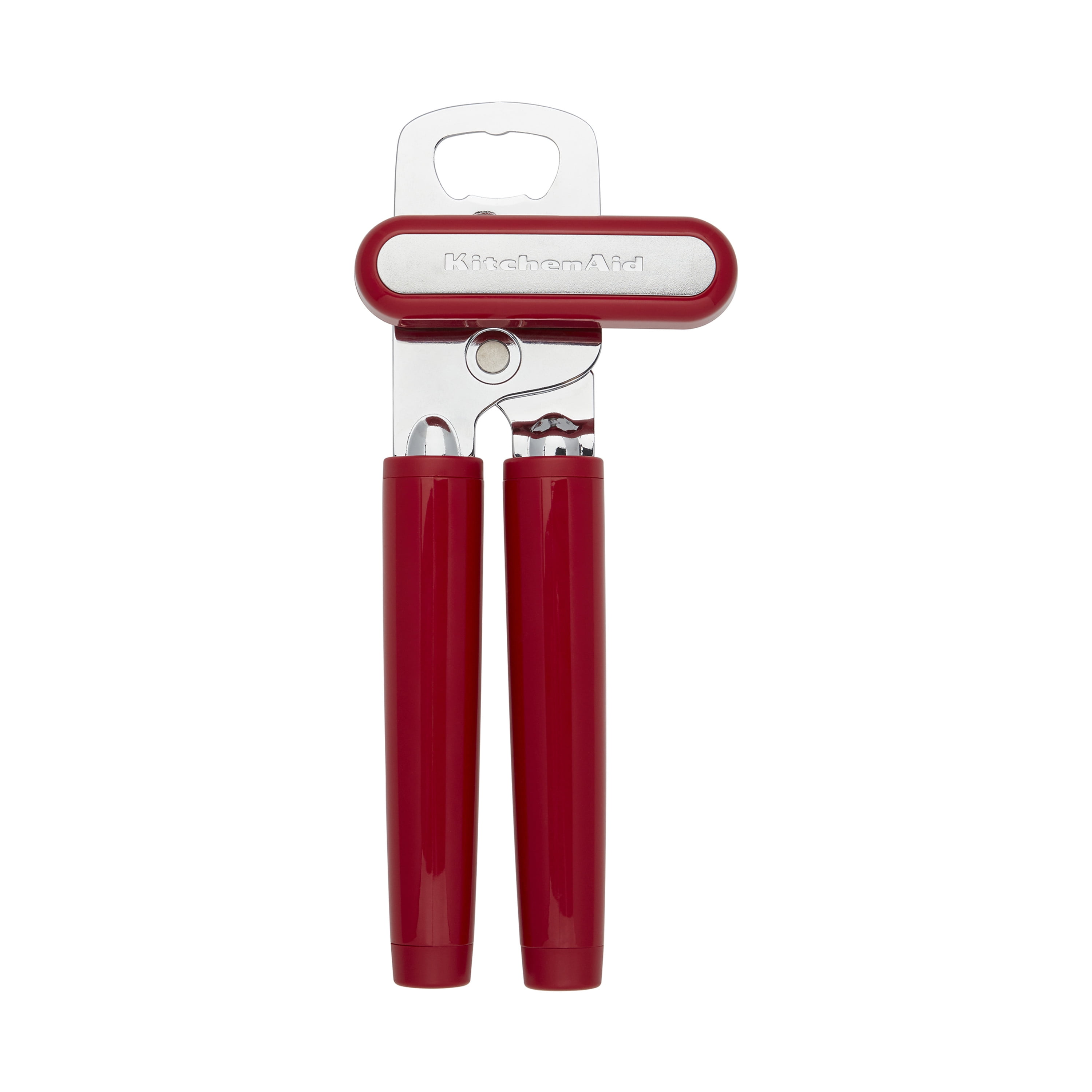 KitchenAid Manual Can Opener With Bottle Opener Stainless Steel 8.3 Matte  Red