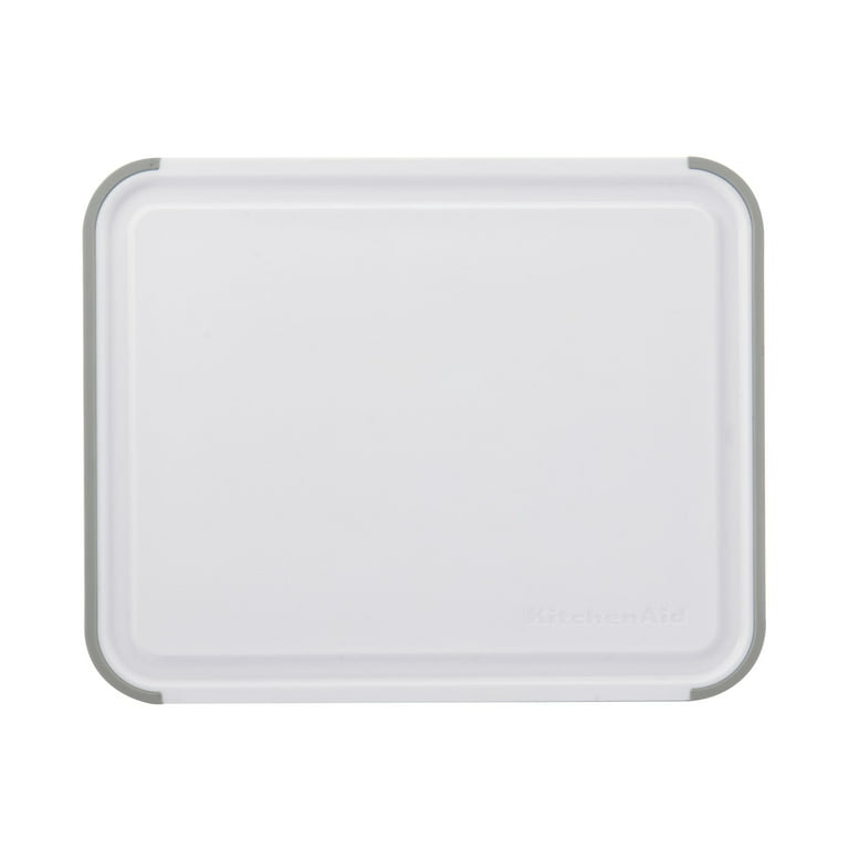 Rectangular White Plastic Cutting Board - 6 x 10