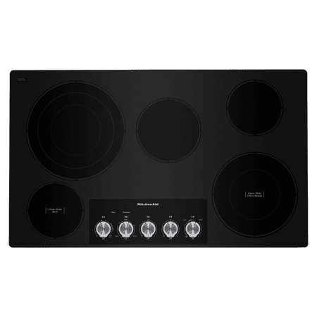KitchenAid - 36" Built-In Electric Cooktop - Black