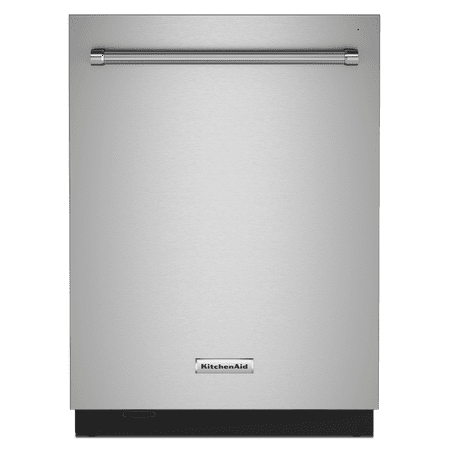 KitchenAid - 24" Top Control Built-In Dishwasher with Stainless Steel Tub, FreeFlex™ and LED Interior Lighting, 3rd Rack, 44dBA - Stainless steel