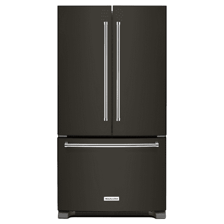 KitchenAid - 20 Cu. Ft. French Door Counter-Depth Refrigerator - Black Stainless Steel