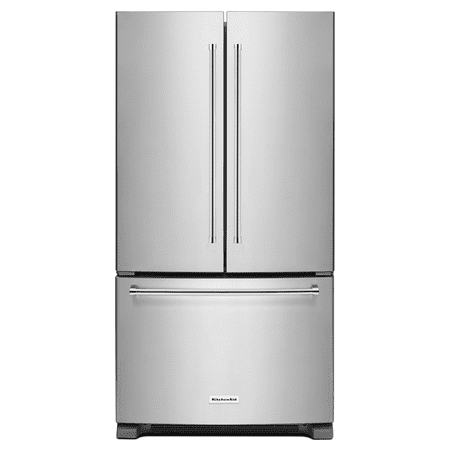 KitchenAid - 20 Cu. Ft. French Door Counter-Depth Refrigerator - Stainless Steel