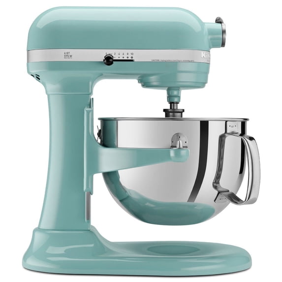 Kitchenaid Professional 600 Stand Mixer 6 quart, Aqua Sky (Certified Used)