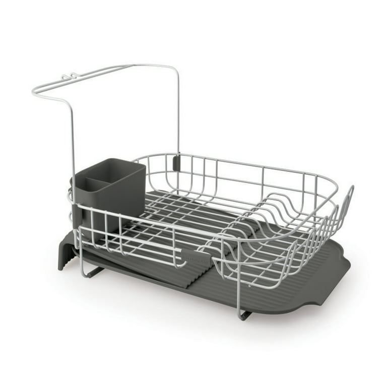 1pc Expandable Dish Rack Compact Dish Drainer Dish Drying Rack