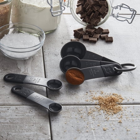 Kitchenaid Set of 5 Dishwasher Safe Measuring Spoons in Gray
