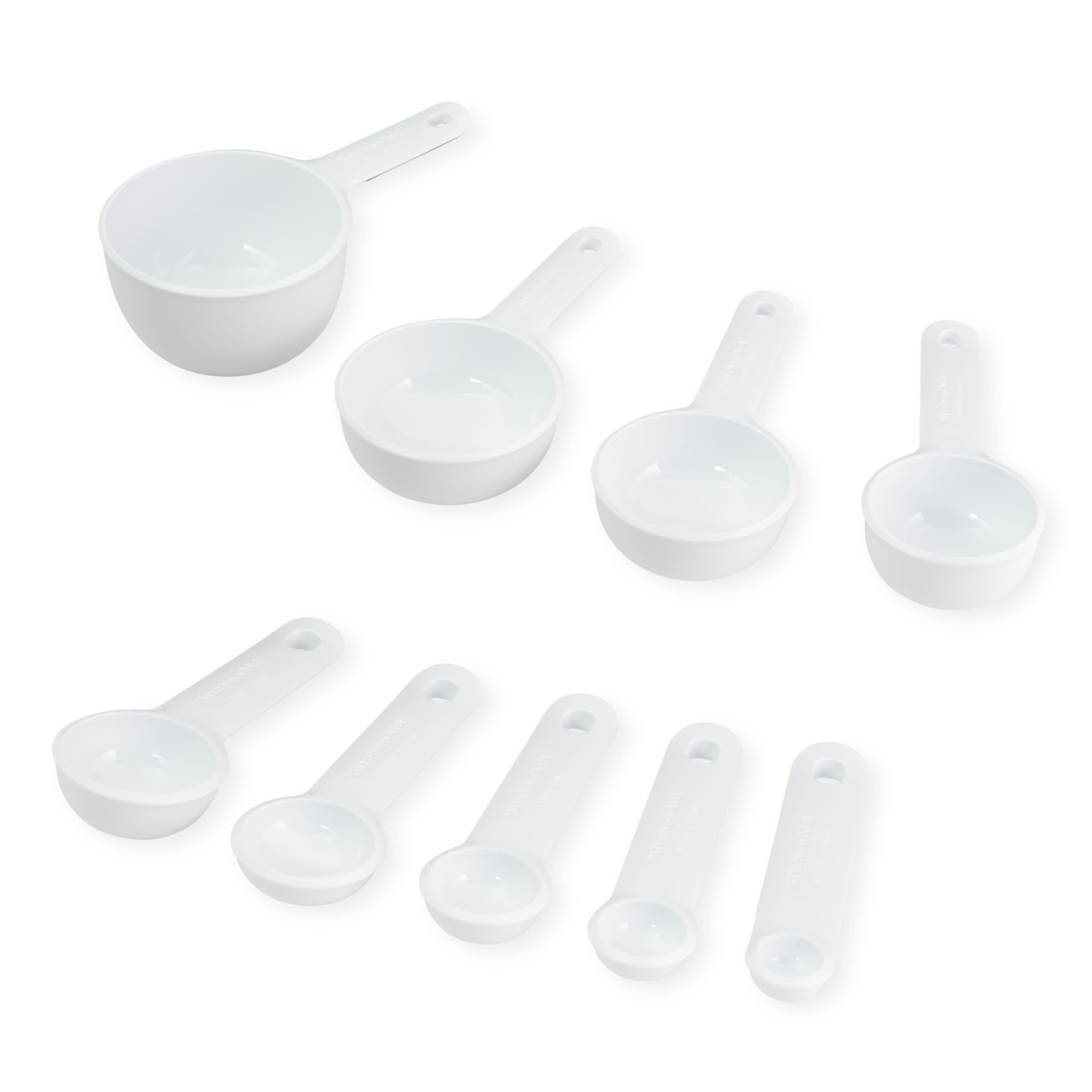 Kitchenaid Universal Measure Cups and Spoon Set White