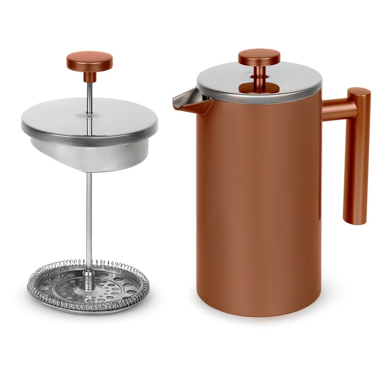 Kitchenari 8 Cups Double Wall Stainless Steel French Press Coffee Maker