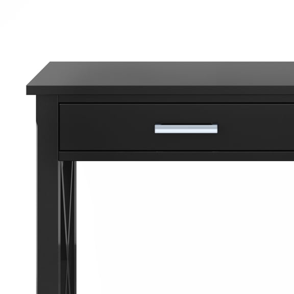 Kitchener 47 inch Wide Solid Wood Console Sofa Table in Black