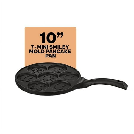 Kitchenfun Blini- Nonstick Mini Pancake Maker - Cast Aluminum Non Toxic Crepe Maker, Non Stick Frying Pans