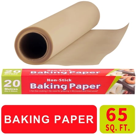 Kitchens Parchment Paper Roll, 12in x 66 ft, Non-Stick Parchment Paper Sheets for Baking, Cooking, Grilling, Air Fryer and Steaming