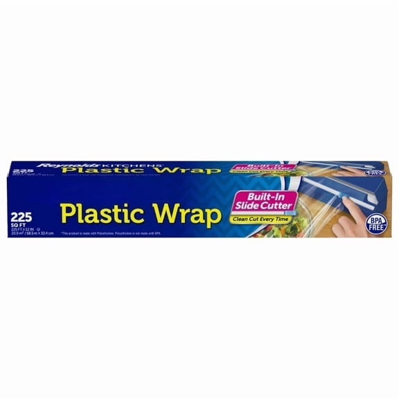Kitchens Quick Cut Plastic Wrap, 225 sq ft BPAFree MicrowaveSafe Cling Wrap