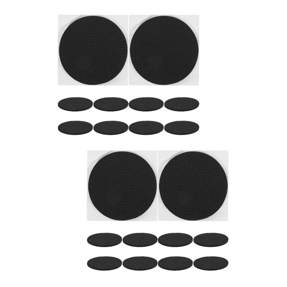 FENGGUIQU Black EVA Table Foot Pads, 20 Pieces, Adjustable Anti- Furniture Protectors for Kitchen, Home, Office Use