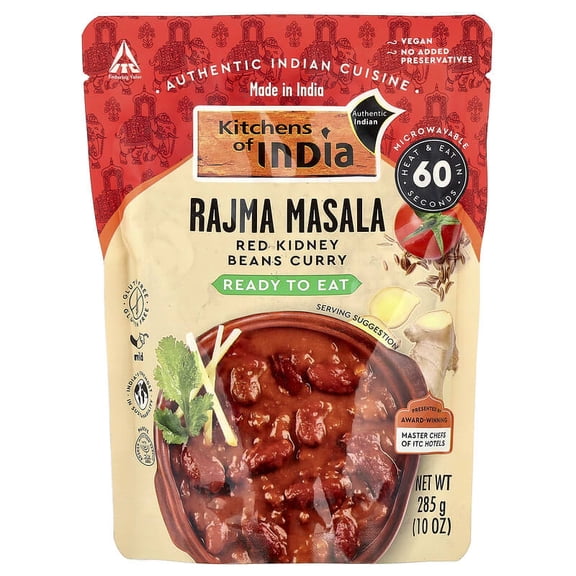 Kitchens of India, Rajma Masala, Red Kidney Beans Curry, Mild, 10 oz