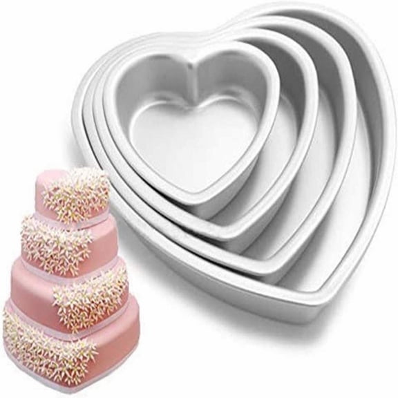 Kitchenware Clearance Sale, Heart Shaped Cake Pan 8 Inches Heart Shaped Cake High Temperature Cake Baking Tray Diy Baking, 1*Mold, By Relocy