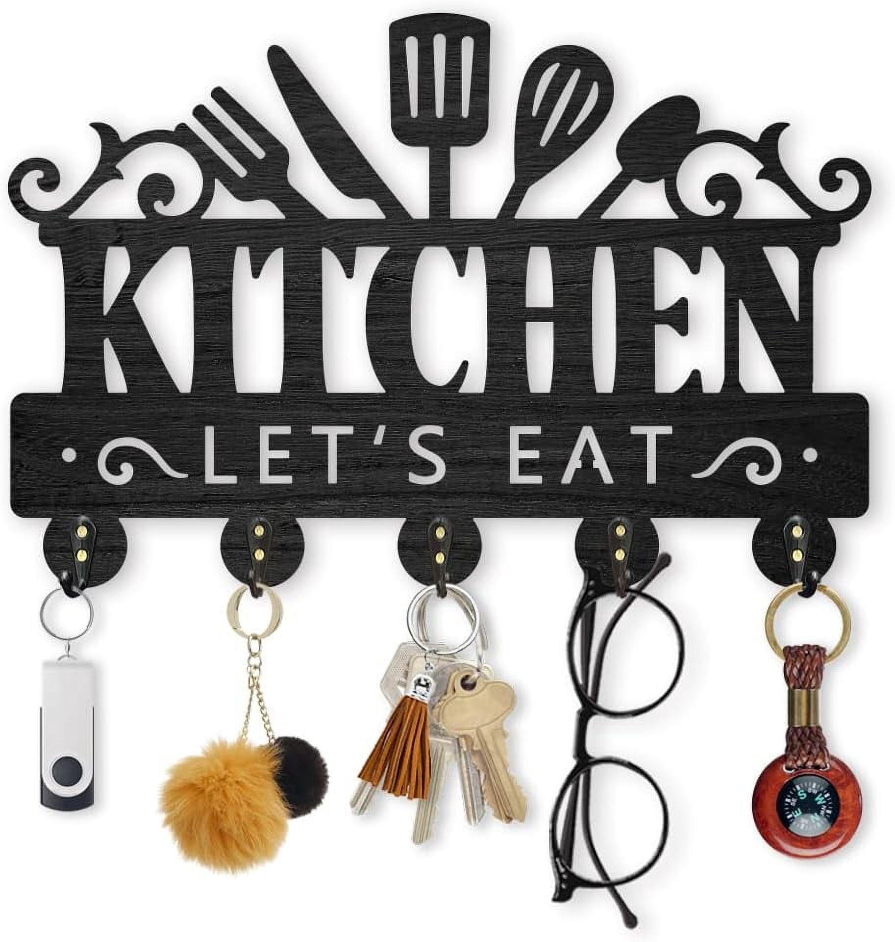 Kitchenware Key Holder Wall Mounted Kitchen Cookware Hat Key Hooks for ...