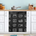 thumbnail image 1 of Kitchenware Patterns Dishwasher Magnet Cover Reuseable Refrigerator Magnet Cover Decal Kitchen Fridge Microwave Stickers Hoilday Party Decor 23 x 26 inch, 1 of 5