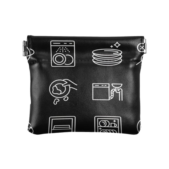Kitchenware Patterns Wallet Small PU Leather Change Pouch Wallet for Women