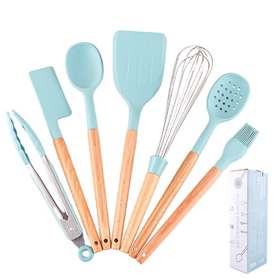 Kitchenware Set Heat Hangable Cooking Utensils Easy Food Grade Kitchen Supply Stick 7pcs