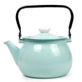 thumbnail image 1 of Kitchenware Turquoise Idilia Enamel Tea Kettle and Tea Serving Pot 2.7-qt. (2.5 L), 1 of 1