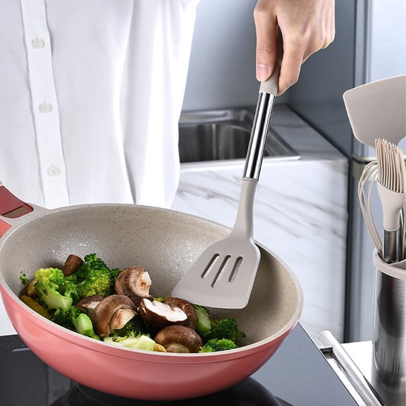 Kitchenware set,With Stainless Steel And Heat Resistant Set With Stainless Steel Handle/nonstick And Stainless Steel Handle/nonstick Cutlery Set With Kitchen Utensils 1 Grey 12pcs