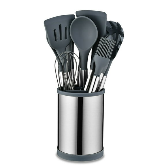 Kitchenware set,With Stainless Steel And Heat Resistant Stainless Steel Handle/nonstick Utensils Cutlery Set Steel Handle/nonstick And Set With Stainless Heat Resistant Essentials Grey 12pcs