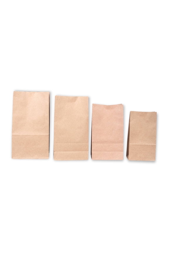 [1 lb - Pack of 500] Premium Recyclable Paper Bags - Durable & Sustainable Grocery Totes for Shopping & Gifts - Responsibly Sourced & Stylish - Reduce Plastic Waste Now!