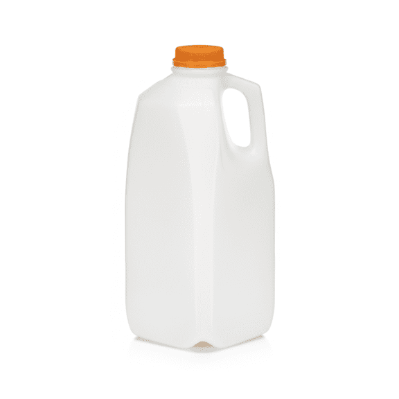 Kitchsy 64oz Translucent Plastic Juice Bottles with Orange Tamper Evident Caps  BPA-Free Empty Beverage Containers, Leakproof & Freezer Safe (5 Pack)