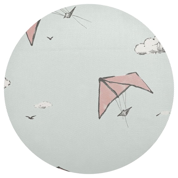 Kite 15.4in Diameter PVC Plate Mat, Heat-Resistant and Cuttable, Kitchen Decor