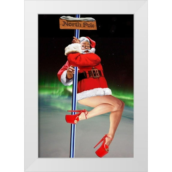Kite, Barry 23x32 White Modern Wood Framed Museum Art Print Titled - North Pole Dancer
