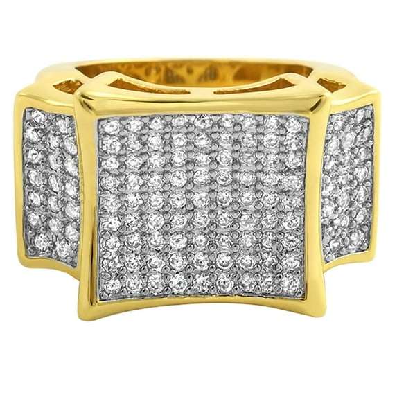 Kite Bling Bling Ring Gold Micro Pave Set (12)